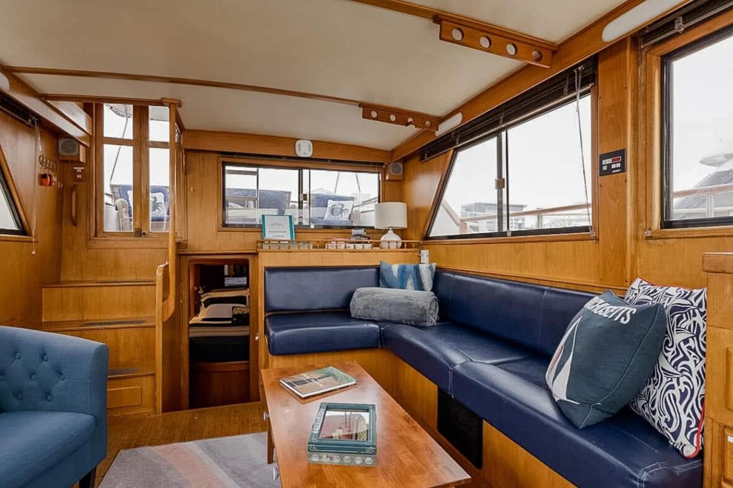 Photograph supplied for 2BR Spacious & Comfy 43' Yacht - Heat & AC - On the Freedom Trail - Best Nights Sleep
