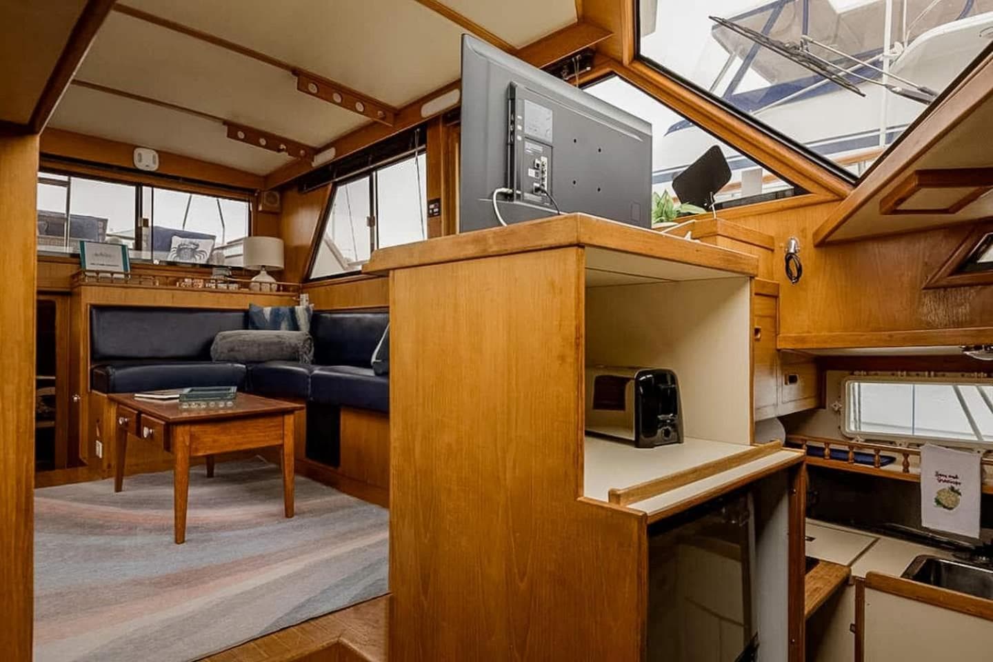 Photograph supplied for 2BR Spacious & Comfy 43' Yacht - Heat & AC - On the Freedom Trail - Best Nights Sleep