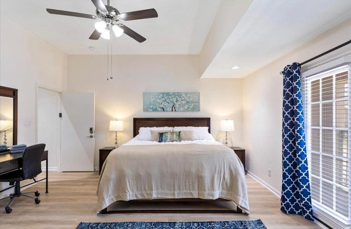 Photograph supplied for Bring the Crew! 4BR Luxe Pad, Backyard Magic & City at Your Door