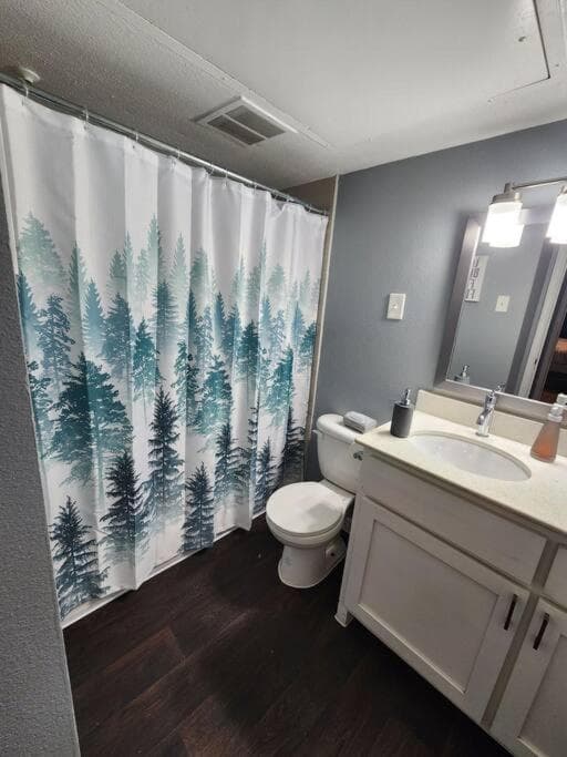 Photograph supplied for Blue Shark *B495* @ Medical Center Large 1BR King with Private Patio