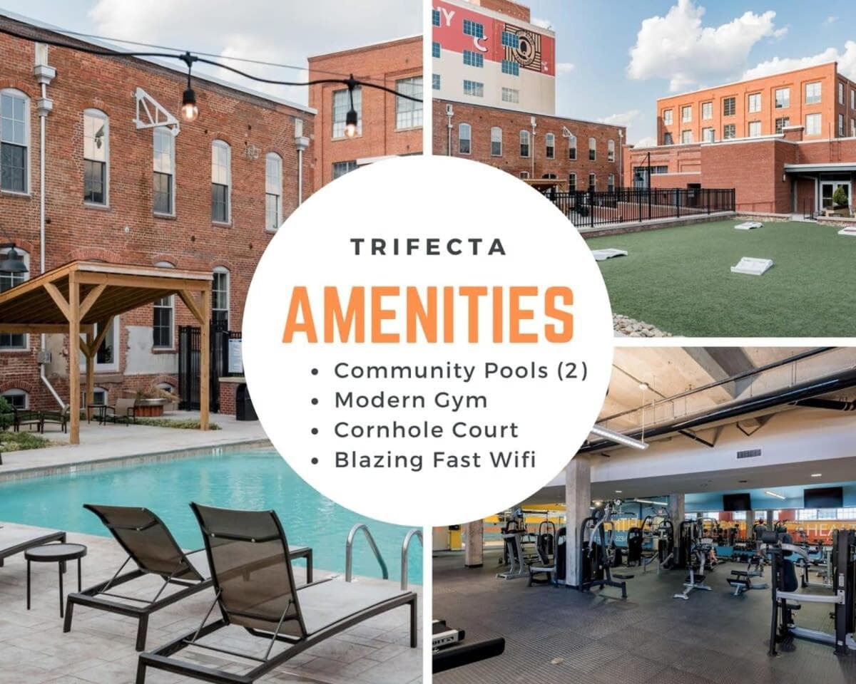 Photograph supplied for 100 Year-Old Historic Brick 2BR Loft & Large Patio & Hammocks & High Ceiling