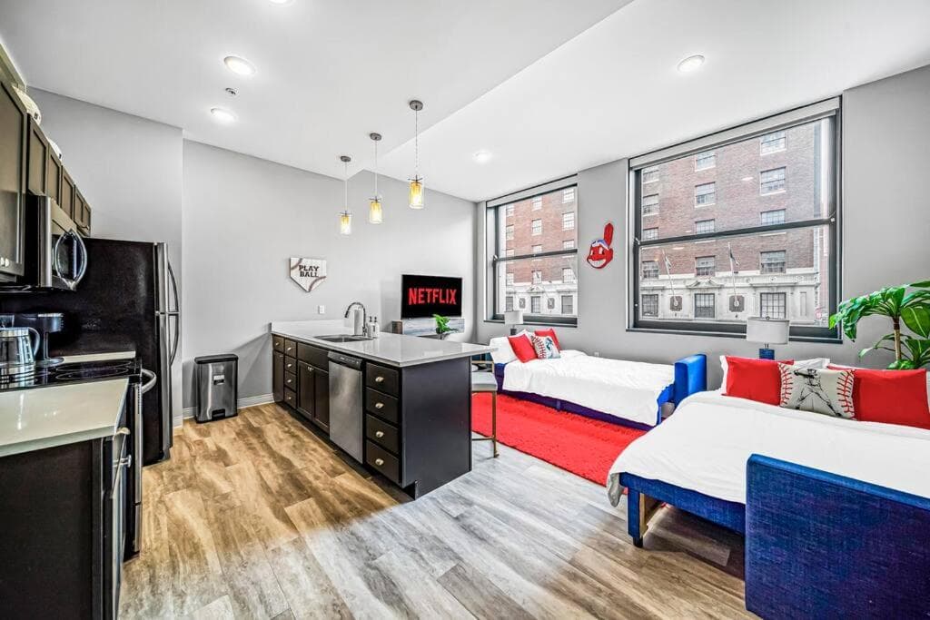Photograph supplied for 2BR unit in the Heart of DT with view of Playhouse Square, Pool & Gym Access- 305