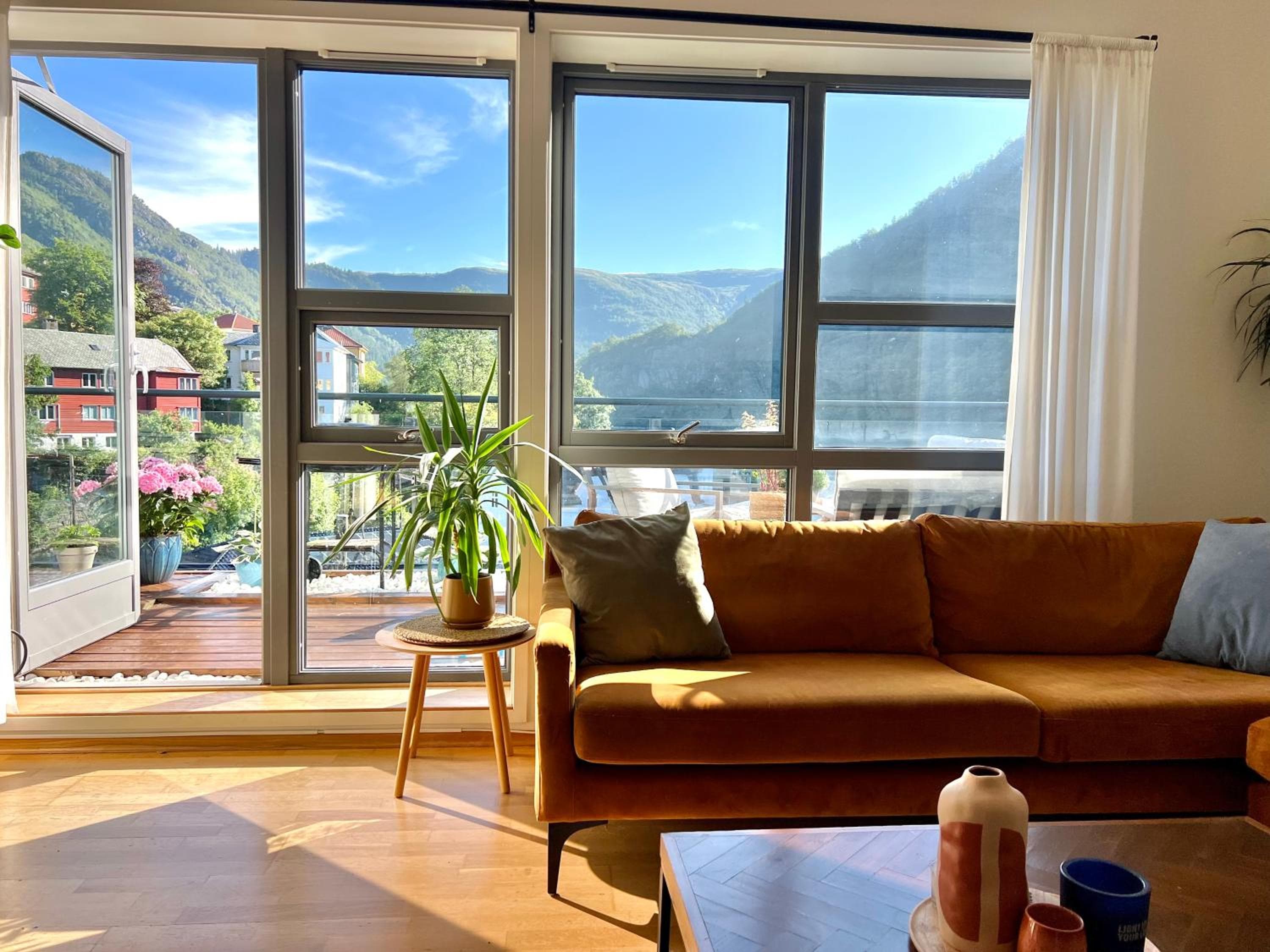 Photograph supplied for Modern Bergen Apartment with Terrace & Scenic Views, free parking