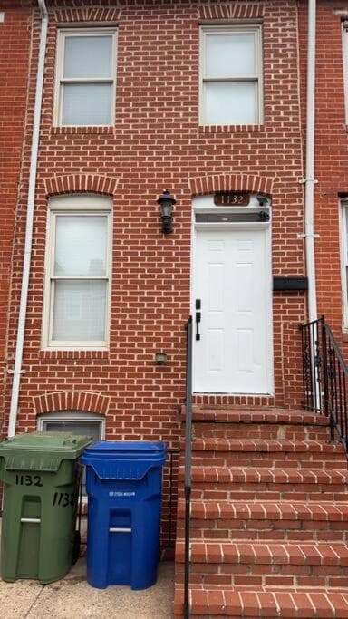 Photograph supplied for Townhouse in Baltimore