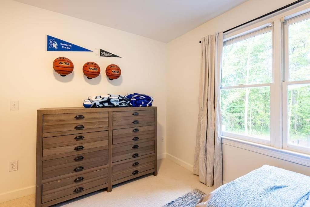 Photograph supplied for Durham Home with DUKE and UNC theme plus PICKLEBALL court