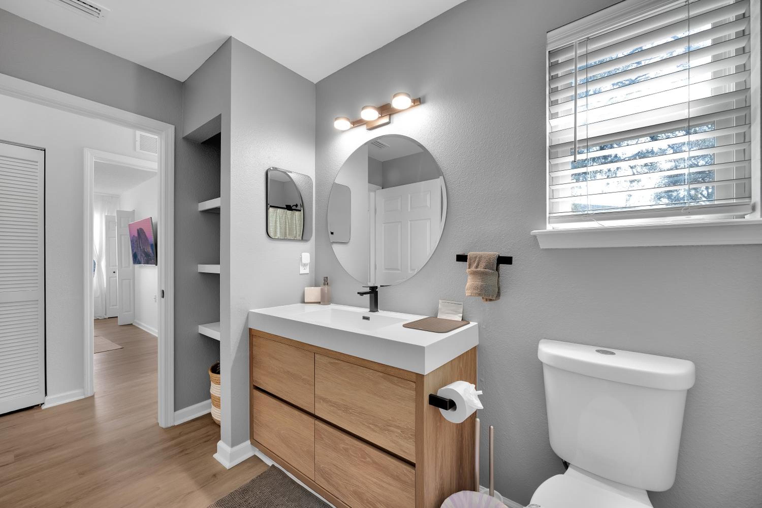 Photograph supplied for {Hidden Gem} Beach Home Blocks from Ocean +6 Bikes