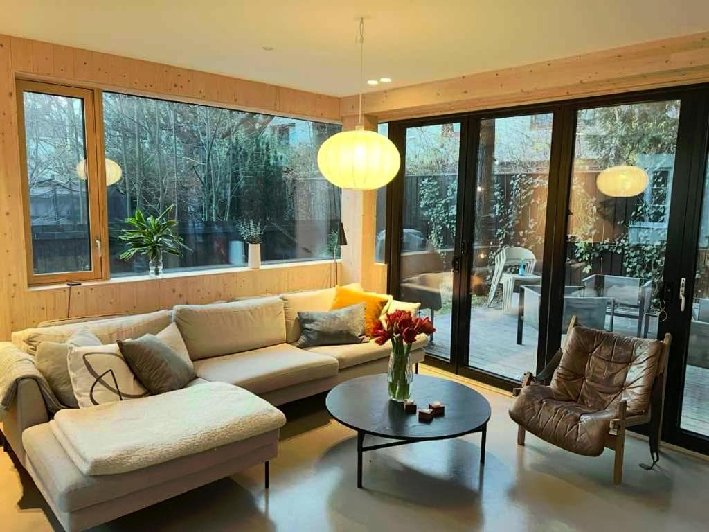 Photograph supplied for The Wooden House, Spacious, garden, new and modern