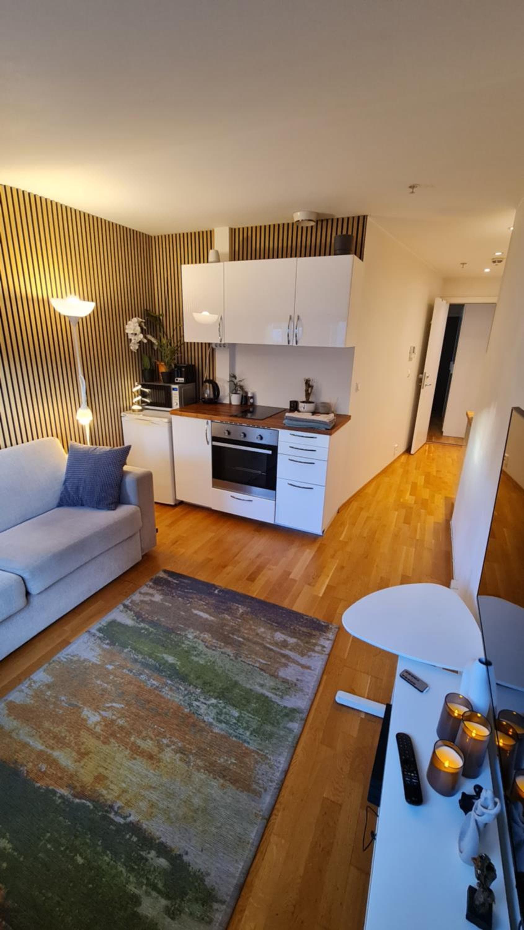 Photograph supplied for Quiet Top-Floor Studio in Central Oslo