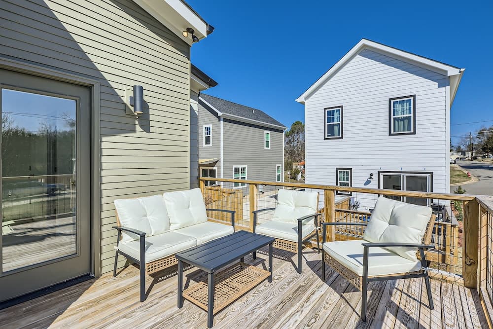 Photograph supplied for New Modern Durham 2 Br Retreat + Rooftop Deck