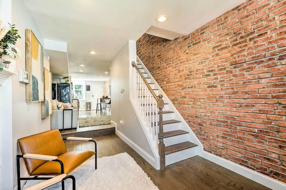 Photograph supplied for Central & Trendy Baltimore Townhome: Pets OK!