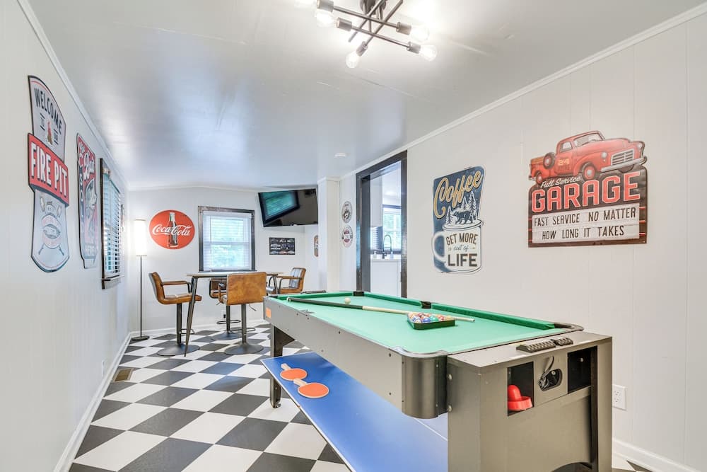 Photograph supplied for Chic Durham Home w/ Game Room: Walk to Downtown!