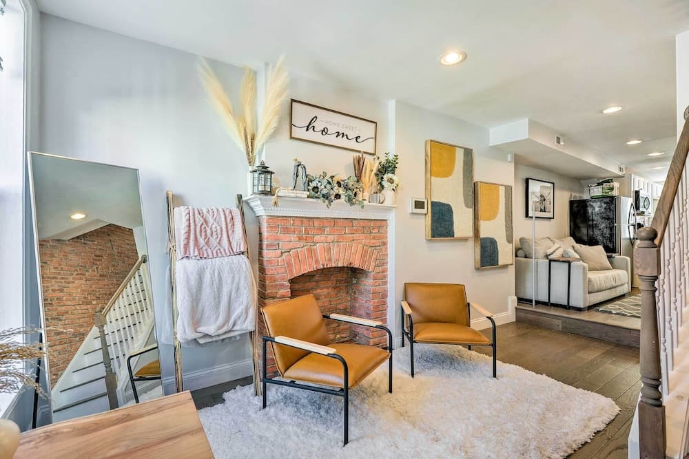 Photograph supplied for Central & Trendy Baltimore Townhome: Pets OK!