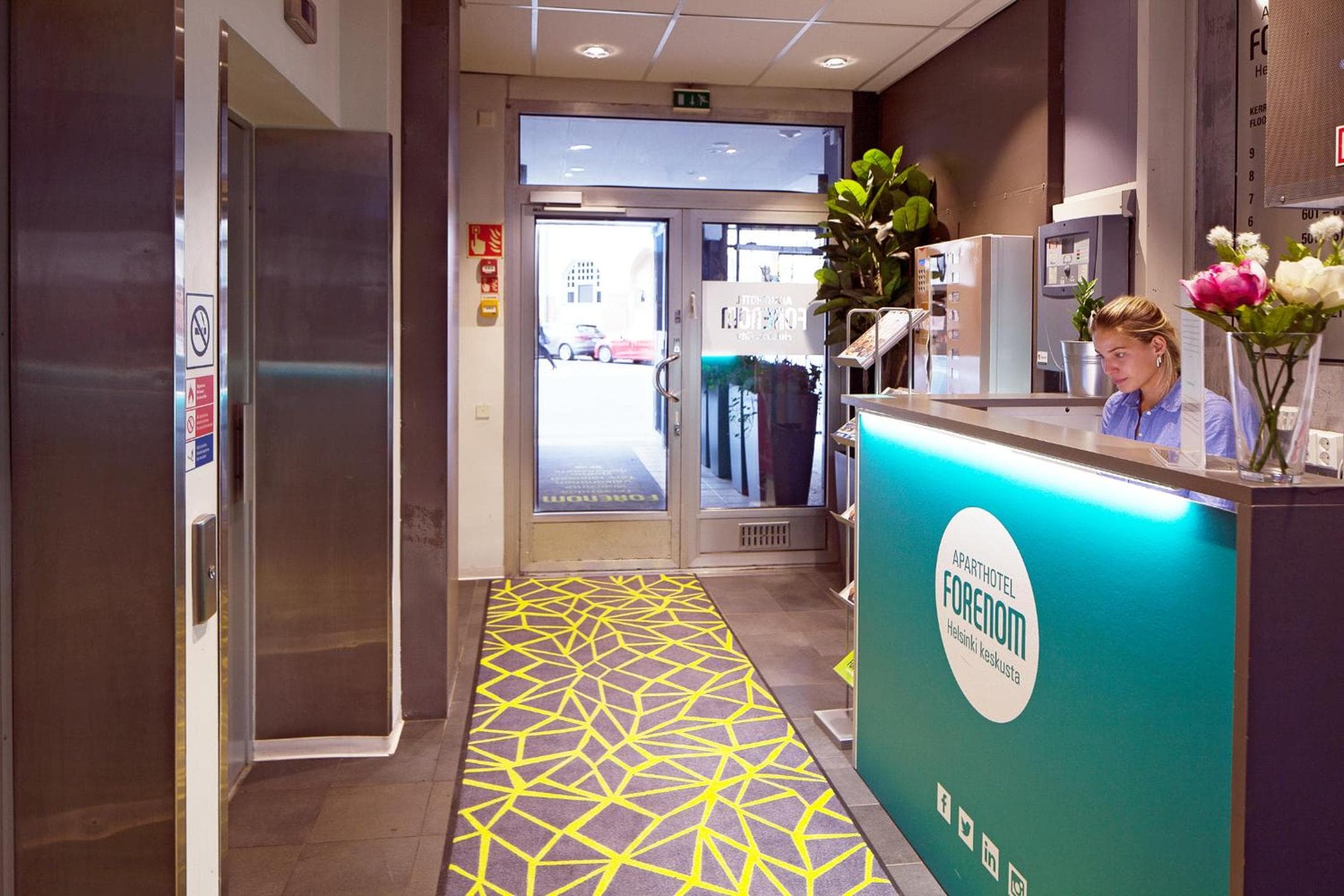 Photograph supplied for Forenom Aparthotel Helsinki Kamppi - contactless check-in