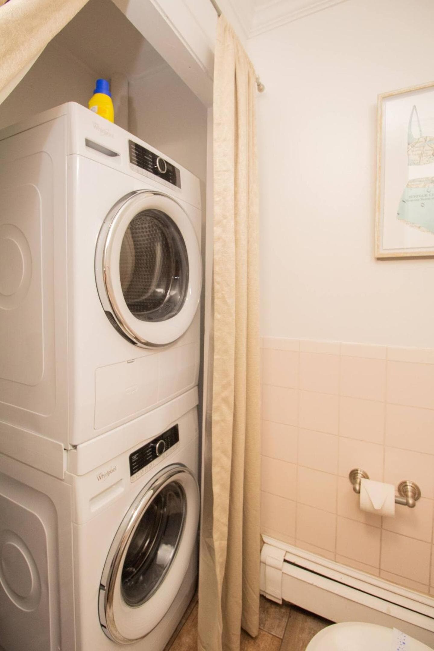 Photograph supplied for Northeastern,Boston Medical,in unit laundry,CA