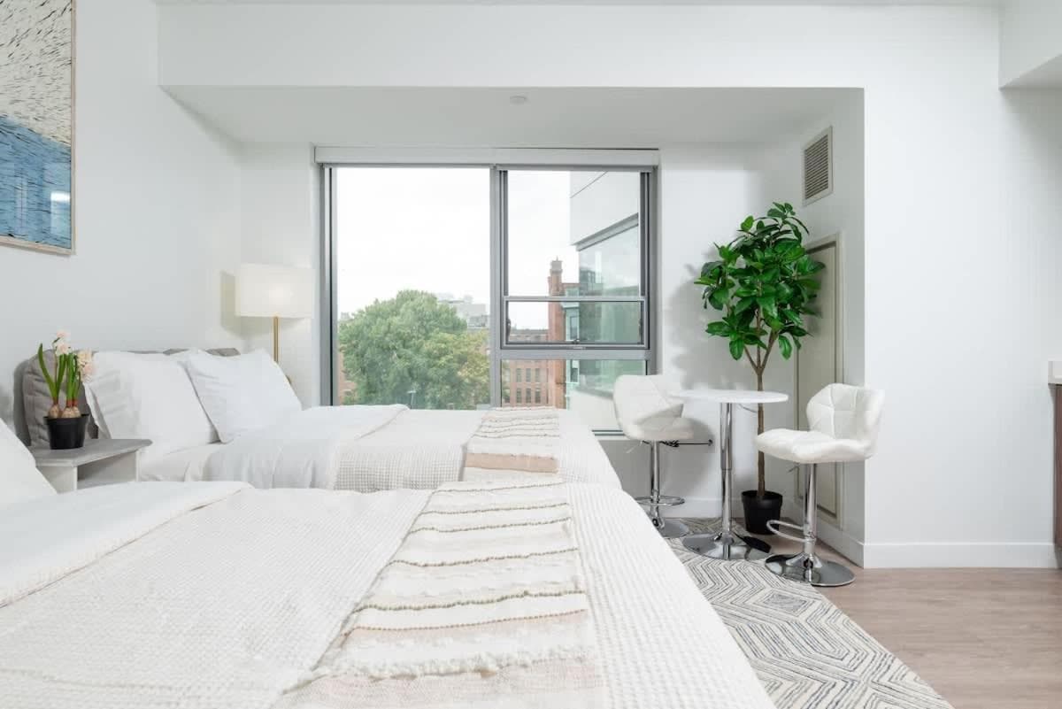 Photograph supplied for Lux Studio 2xQueen beds Gym near MIT Harvard