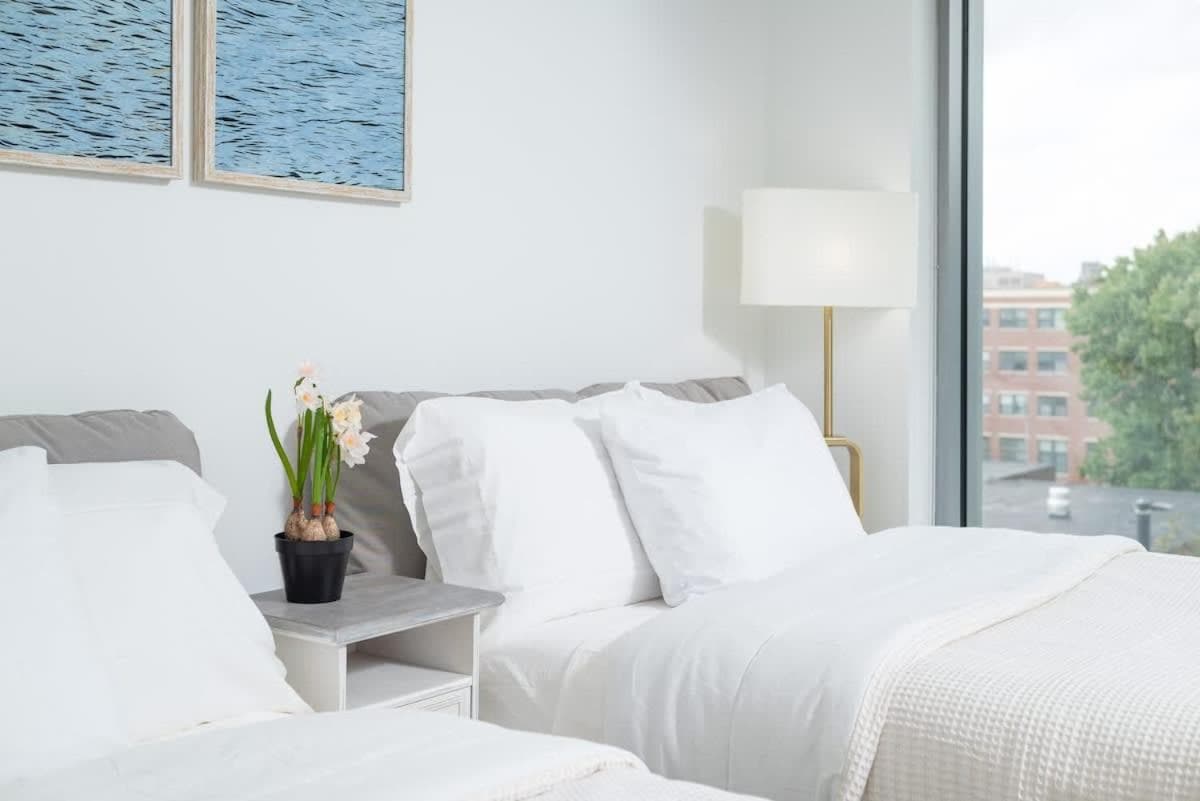 Photograph supplied for Lux Studio 2xQueen beds Gym near MIT Harvard