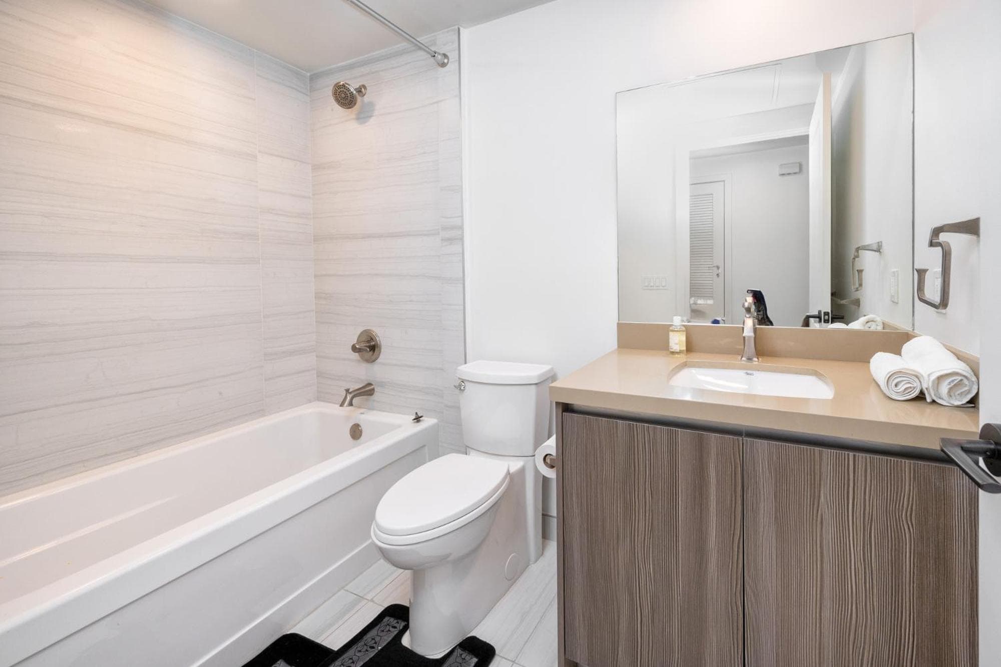 Photograph supplied for Modern 2 Bedroom Apartment with Balcony Free parking