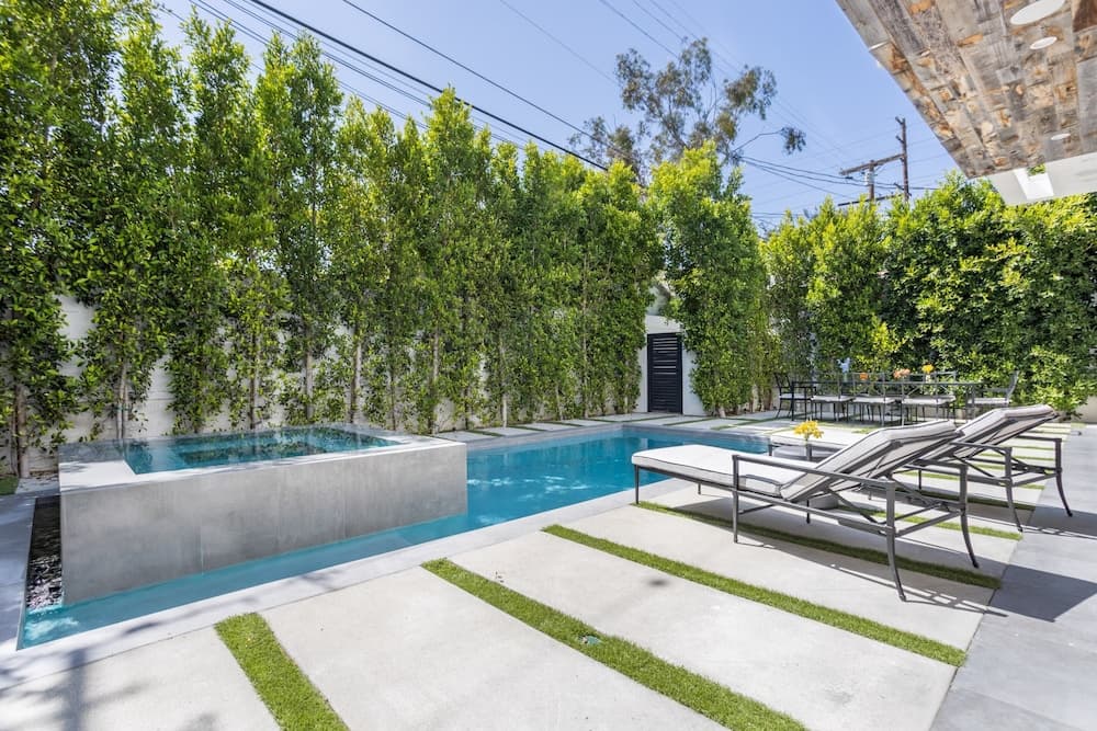 Photograph supplied for Luxe Weho Villa, Walk to Melrose Ave, Pool + Hot Tub North Vista by Avantstay